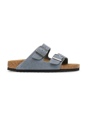 Birkenstock klapki zamszowe Arizona Suede Leather niebieski