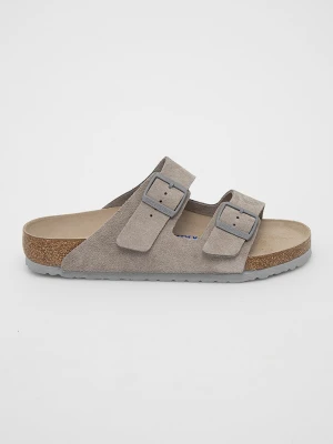 Birkenstock Klapki zamszowe Arizona szary