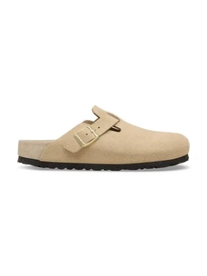 Zdjęcie produktu Birkenstock Boston EXQ LEVE klapki mules damskie zamszowe