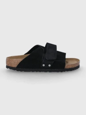 Birkenstock klapki zamszowe Kyoto damskie kolor czarny 1022566