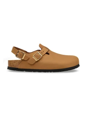 Birkenstock klapki mules damskie skórzane Tokio brązowy
