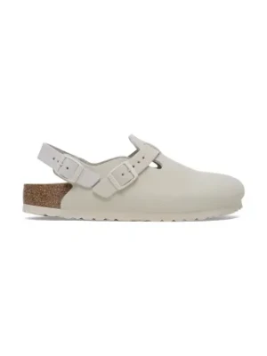 Birkenstock klapki zamszowe Tokio LEVE damskie kolor biały 1029198