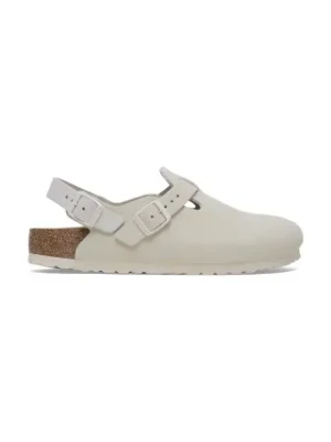 Birkenstock klapki zamszowe Tokio LEVE damskie kolor biały 1029270