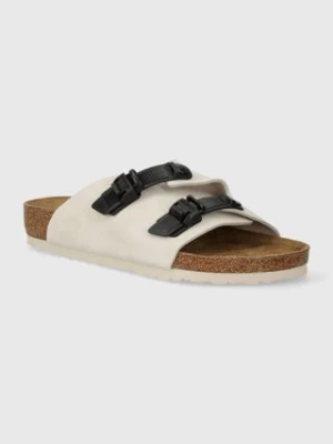 Birkenstock klapki zamszowe Zürich męskie kolor beżowy 1026773