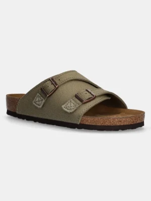 Birkenstock klapki Zürich męskie kolor zielony 1028755