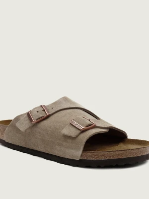 Birkenstock Klapki Zürich VL | zamsz | regular fit beżowy