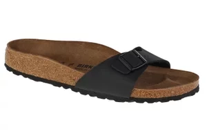 Birkenstock Madrid BF 0040793, Damskie, Czarne, klapki, Birko-Flor, rozmiar: 37