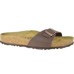 Birkenstock Madrid BF 40393, Damskie, Brązowe, klapki, Birko-Flor, rozmiar: 37
