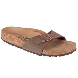 Birkenstock Madrid BFBC 0040093, Damskie, Brązowe, klapki, Birko-Flor, rozmiar: 36