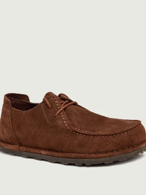 Birkenstock Mokasyny Utti Lace | zamsz | regular fit brązowy