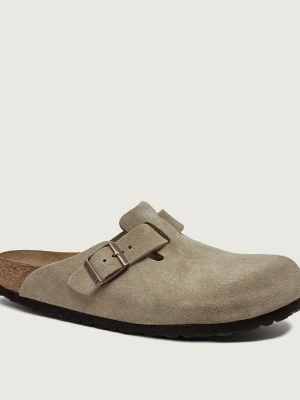Birkenstock Mule Boston BS | zamsz | regular fit beżowy