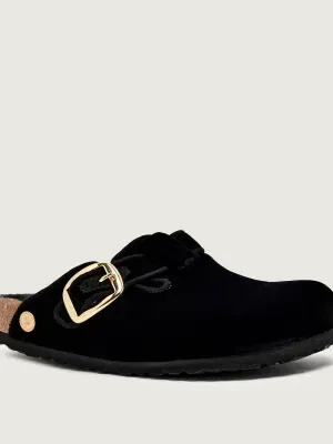 Birkenstock Mule Boston | narrow fit | z dodatkiem skóry