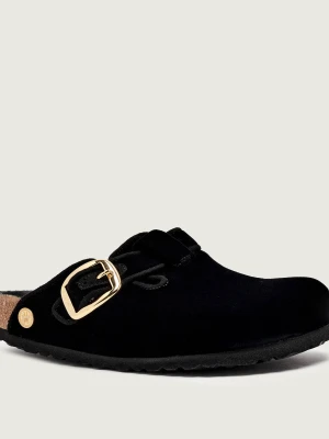 Birkenstock Mule Boston | narrow fit | z dodatkiem skóry