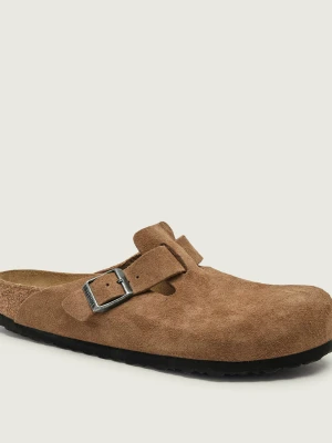 Birkenstock Mule Boston | regular fit | zamsz brązowy