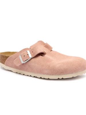 Birkenstock Mule Boston SFB LEVE | narrow fit soft footbed | zamsz różowy