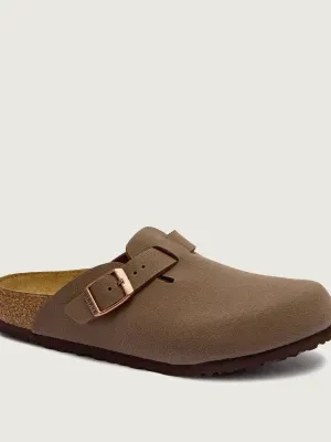 Birkenstock Mule Boston | z dodatkiem skóry | narrow fit