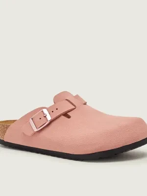 Birkenstock Mule Boston | z dodatkiem skóry | narrow fit