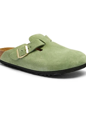 Birkenstock Mule BOSTON | zamsz | narrow fit zielony