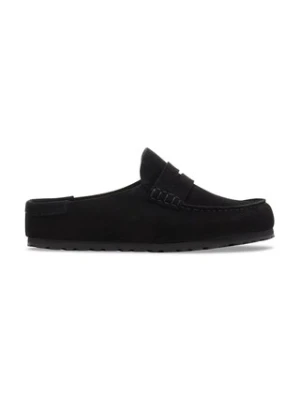 Birkenstock Naples Wrapped Suede Leather klapki mules zamszowe