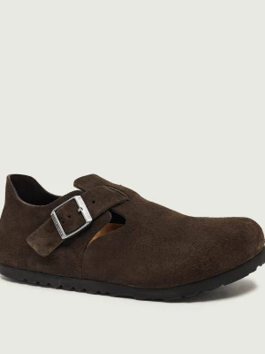 Birkenstock Półbuty London BS | zamsz | narrow fit brązowy
