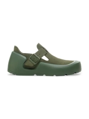 Birkenstock półbuty nubukowe Reykjavik kolor zielony 1030098