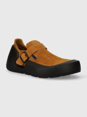 Birkenstock półbuty skórzane Reykjavik męskie kolor brązowy 1027340