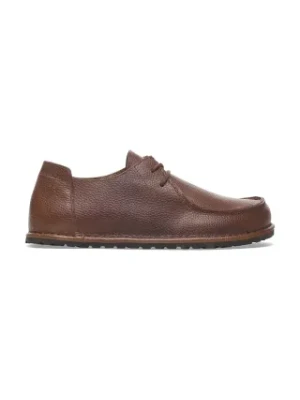 Birkenstock półbuty skórzane Utti Lace LENA męskie kolor brązowy 1029679