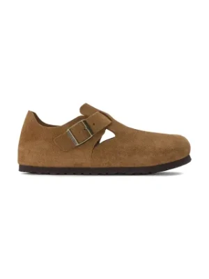 Birkenstock półbuty zamszowe London LEVE męskie kolor brązowy 1023519