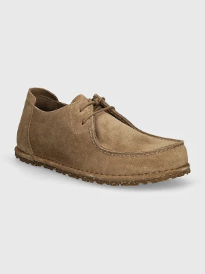 Birkenstock półbuty zamszowe Utti Lace beżowy