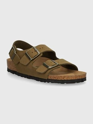 Birkenstock sandały Milano damskie kolor zielony 1028695