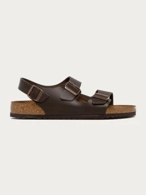 Birkenstock sandały Milano męskie kolor brązowy 34101