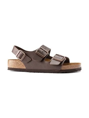 Birkenstock sandały Milano męskie kolor brązowy 34701