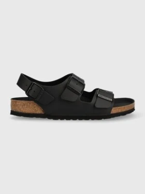 Birkenstock sandały Milano męskie kolor czarny 1024997