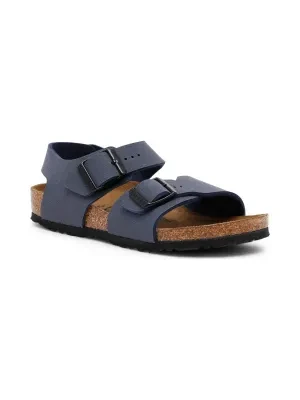 Birkenstock Sandały New York Kids BFBC Navy | z dodatkiem skóry