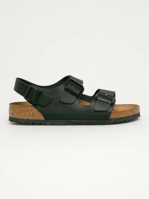 Birkenstock sandały nubukowe Milano kolor czarny 34191