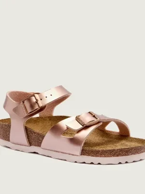 Birkenstock Sandały Rio Kids | z dodatkiem skóry | narrow fit