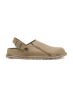 Birkenstock sandały zamszowe Lutry Premium kolor brązowy 1025293