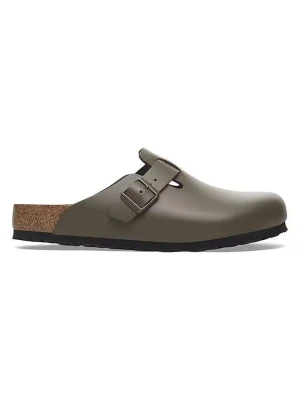 Birkenstock Skórzane chodaki "Boston" w kolorze antracytowym rozmiar: 41