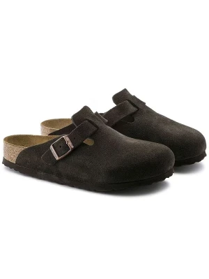 Birkenstock Skórzane chodaki "Boston" w kolorze brązowym rozmiar: 41
