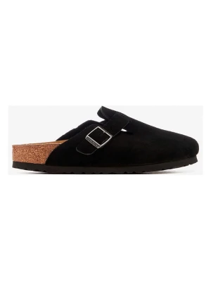 Birkenstock Skórzane chodaki "Boston" w kolorze czarnym rozmiar: 36