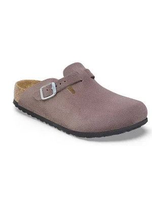Birkenstock Skórzane chodaki "Boston" w kolorze fioletowym rozmiar: 27