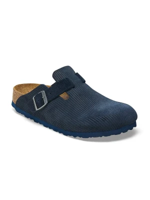 Birkenstock Skórzane chodaki "Boston" w kolorze granatowym rozmiar: 36