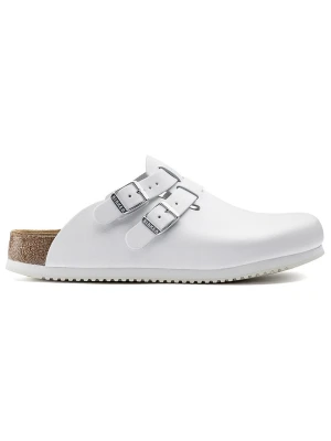Birkenstock Skórzane chodaki "Kay" w kolorze białym rozmiar: 39