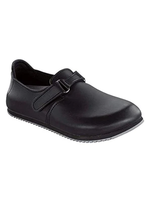 Birkenstock Skórzane chodaki "Linz" w kolorze czarnym rozmiar: 40