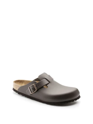 Birkenstock Skórzane chodaki w kolorze ciemnobrązowym rozmiar: 45