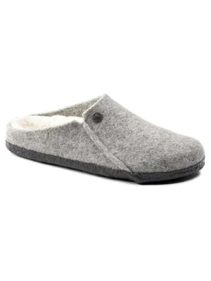 Birkenstock Skórzane chodaki "Zermatt Shearling" w kolorze szarym rozmiar: 46