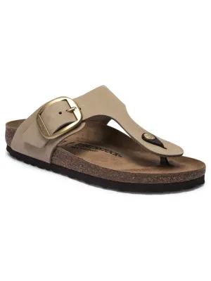 Birkenstock Skórzane japonki Gizeh | narrow fit