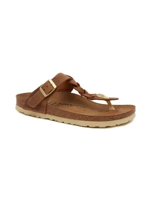 Birkenstock Skórzane japonki Gizeh Braided LEOI