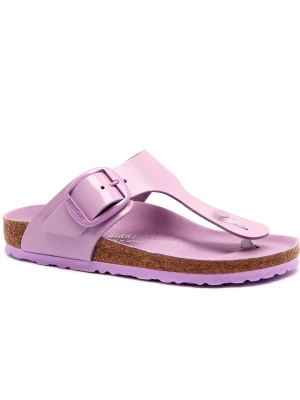 Birkenstock Skórzane japonki GIZEH | narrow fit lawendowy