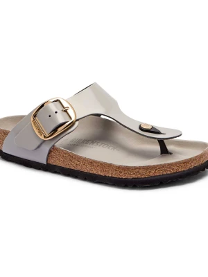 Zdjęcie produktu Birkenstock Skórzane japonki Gizeh | regular fit szary